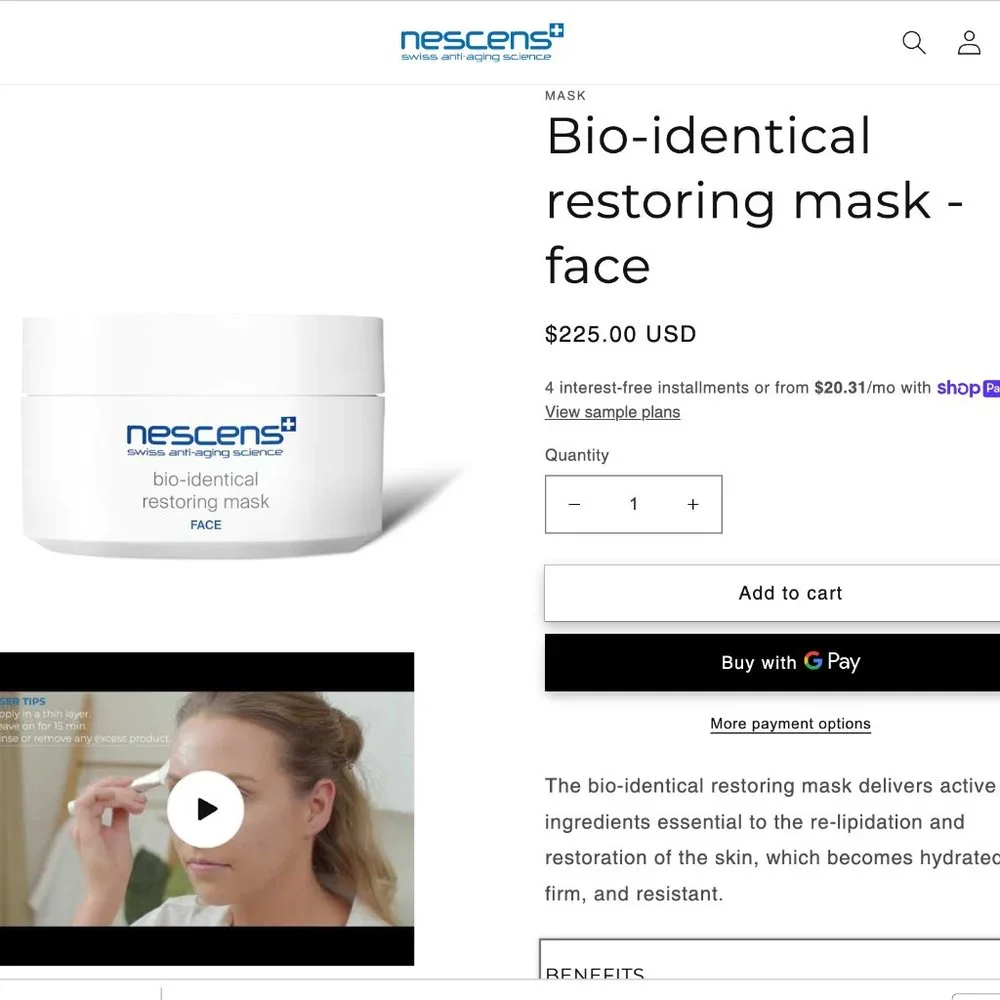 $175 value Nescens swiss anti-aging science anti-aging luxe set - Picture 6 of 7